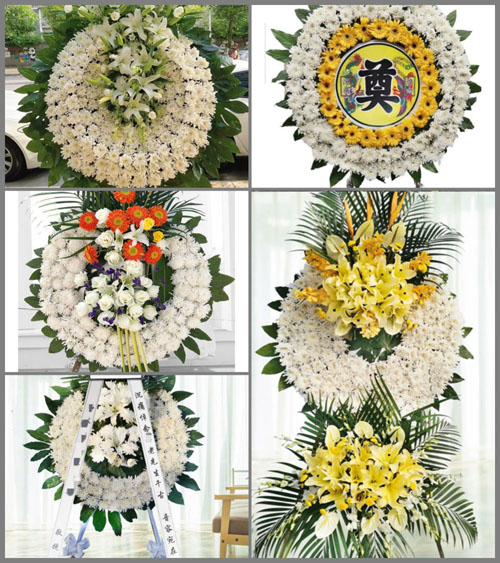 广东梅州市丰顺县丰良镇小椹村花圈速递